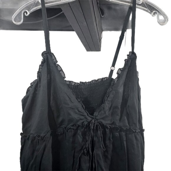 Lucky Brand Peasant Boho Beach Sundress Vneck Ruffled Lined Midi Size L NWT - Picture 12 of 14